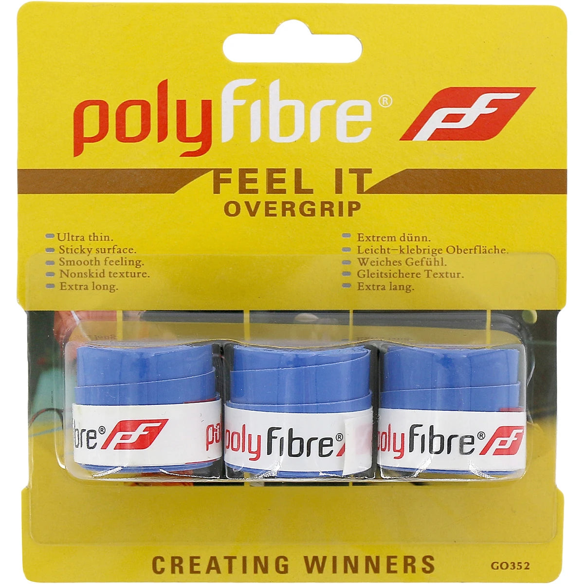 POLYFIBRE FEEL IT OVERGRIPS x3
