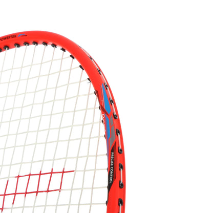 BADMINTONSCHLÄGER HUNDRED POWERTEK 2000 PRO ROT (BESAITET)