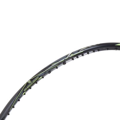 BADMINTONSCHLÄGER KAWASAKI SUPER LIGHT L6 SCHWARZ GRÜN (OHNE BESAITUNG)