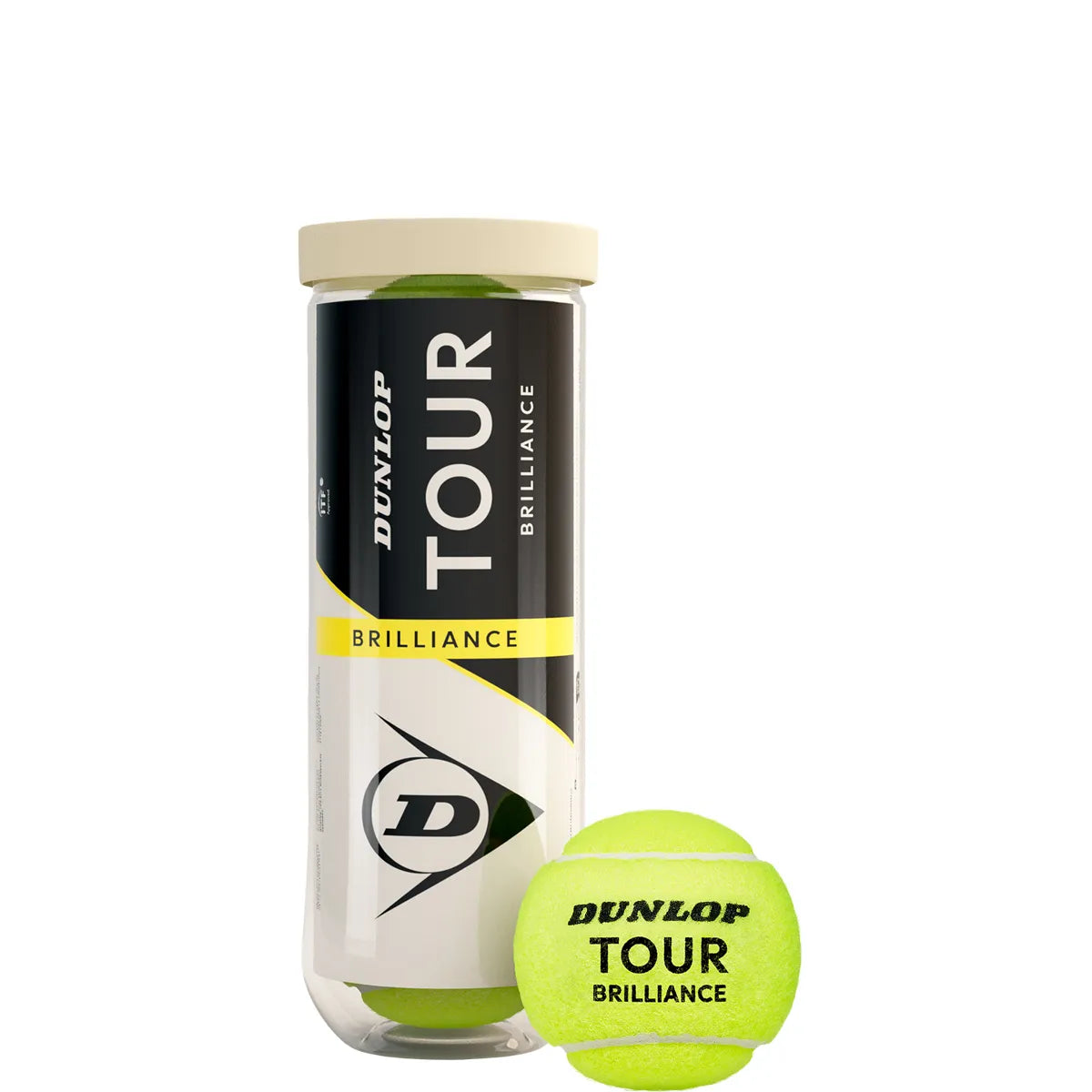 TUBE DE 3 BALLES DUNLOP TOUR BRILLIANCE