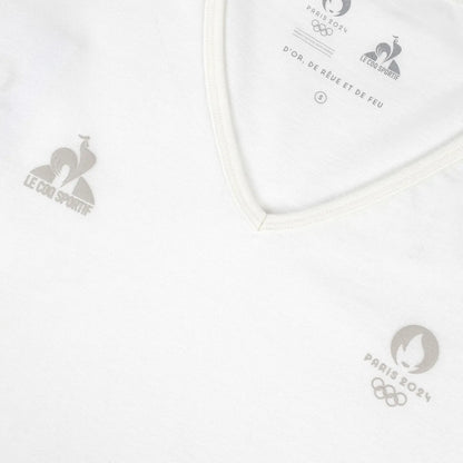 V-NECK LE COQ SPORTIF T-SHIRT PARIS 2024 ESSENTIAL
