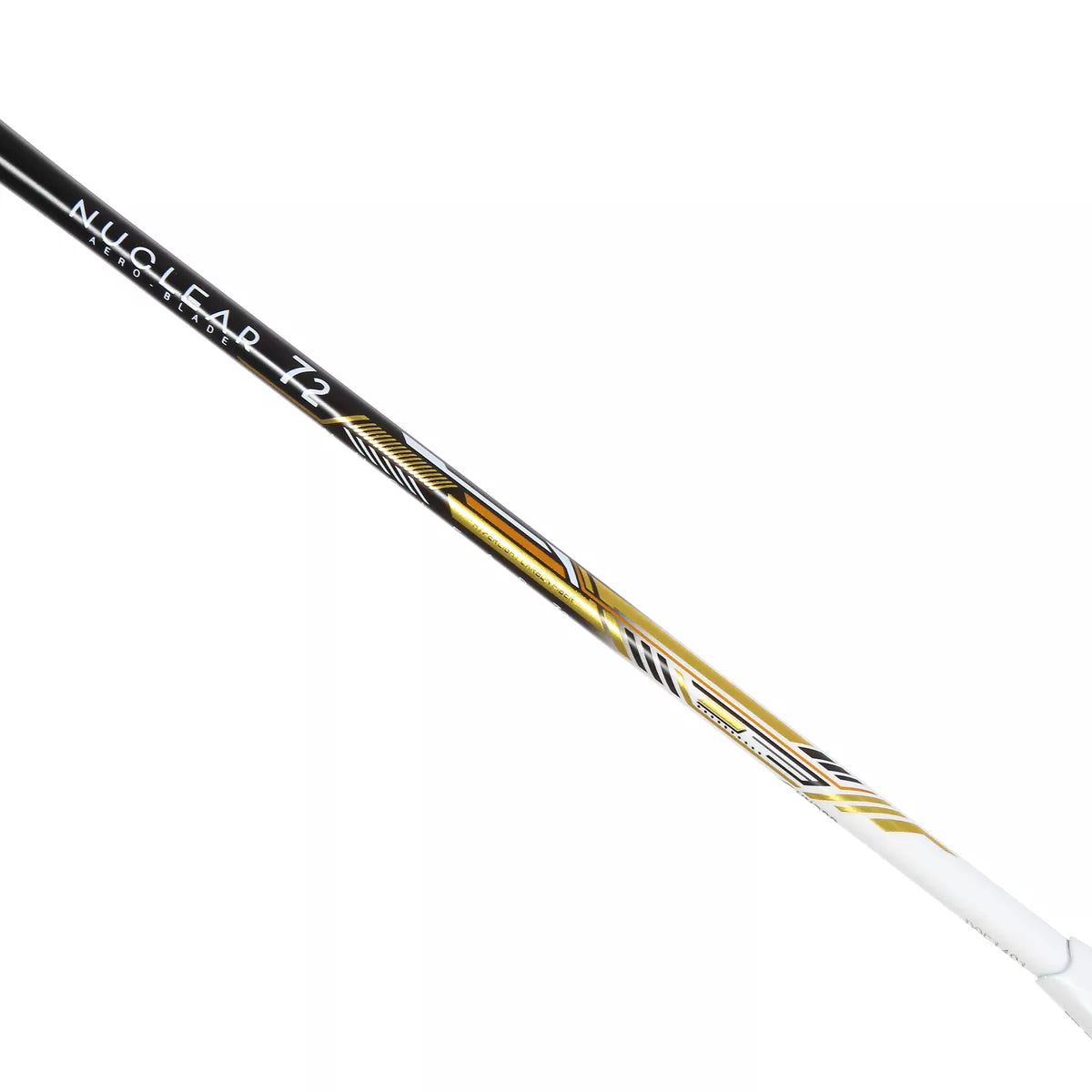 HUNDRED NUCLEAR 72 BLACK-WHITE-GOLD BADMINTON RACKET