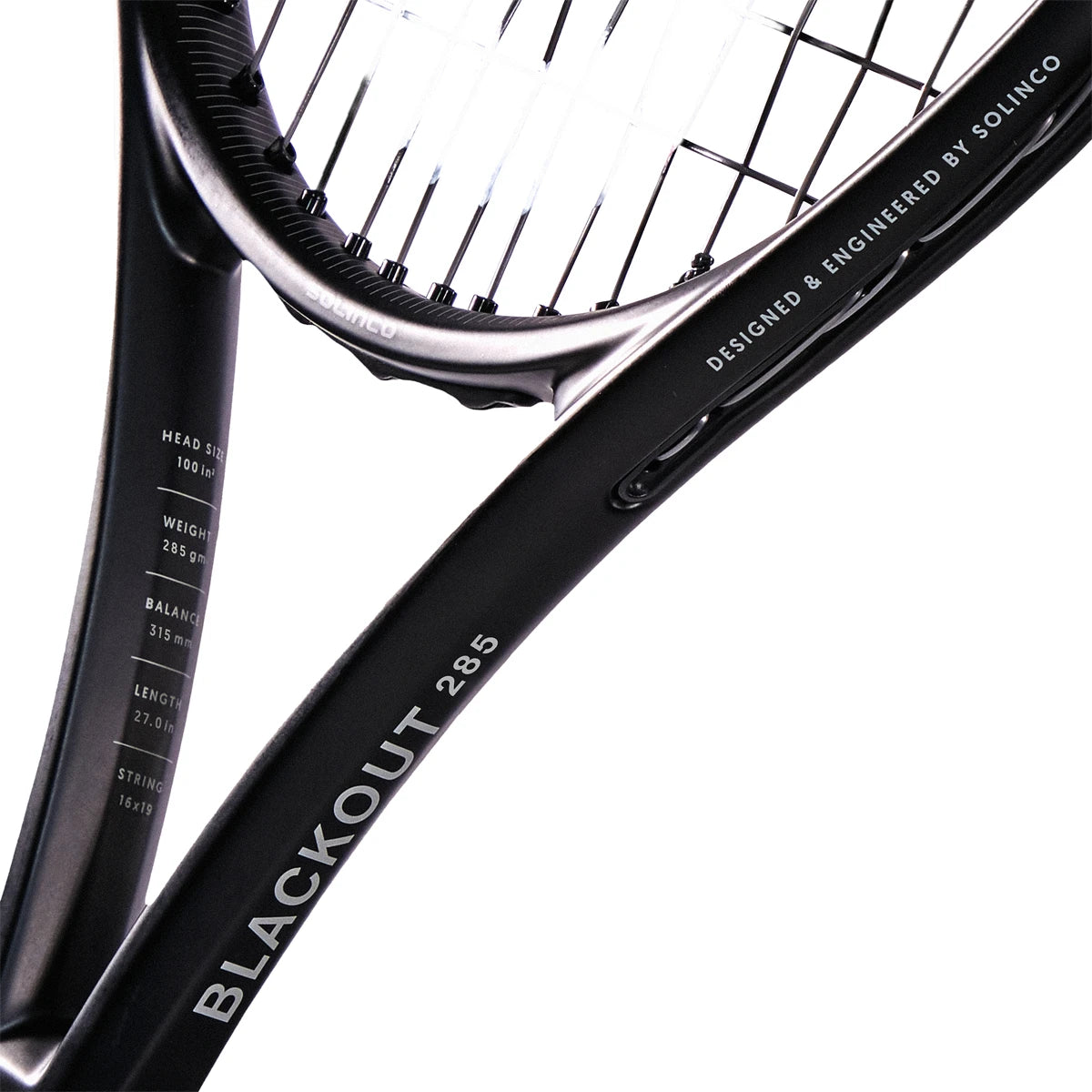 SOLINCO BLACKOUT TENNIS RACKET (285 GR)