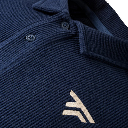 POLO TECNIFIBRE WAFFLE MARINE