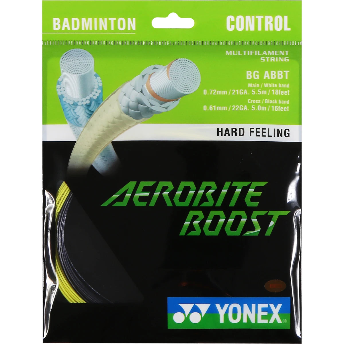 CORDAGE BADMINTON YONEX BG AEROBITE BOOST (10 METRES)