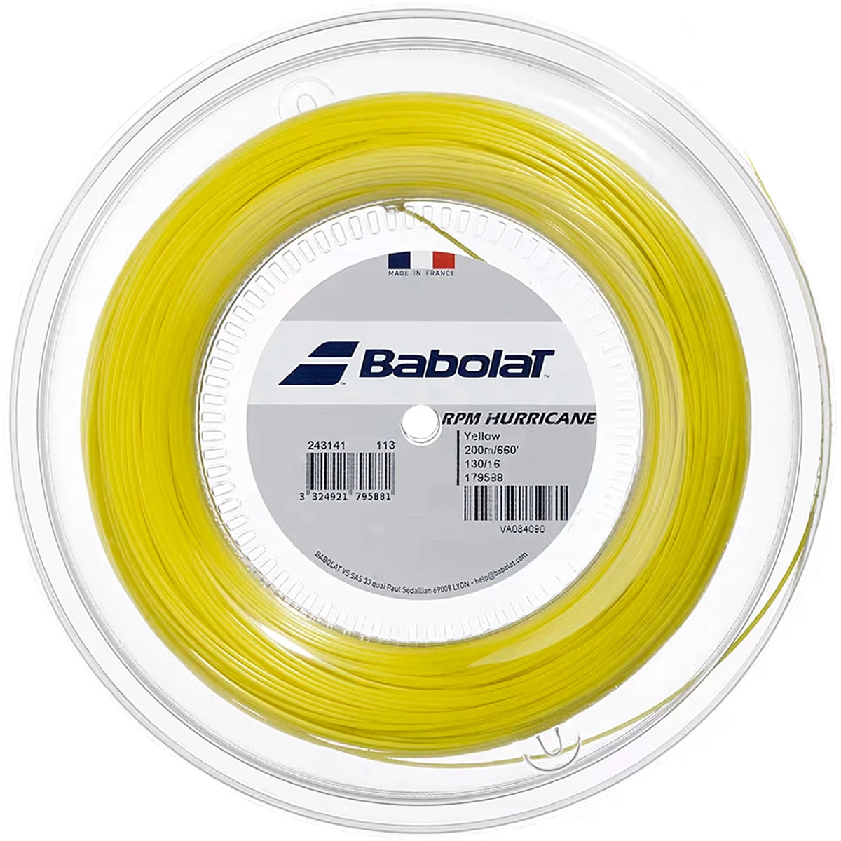 BOBINE BABOLAT RPM HURRICANE (200 METRES) (EX PRO HURRICANE TOUR)
