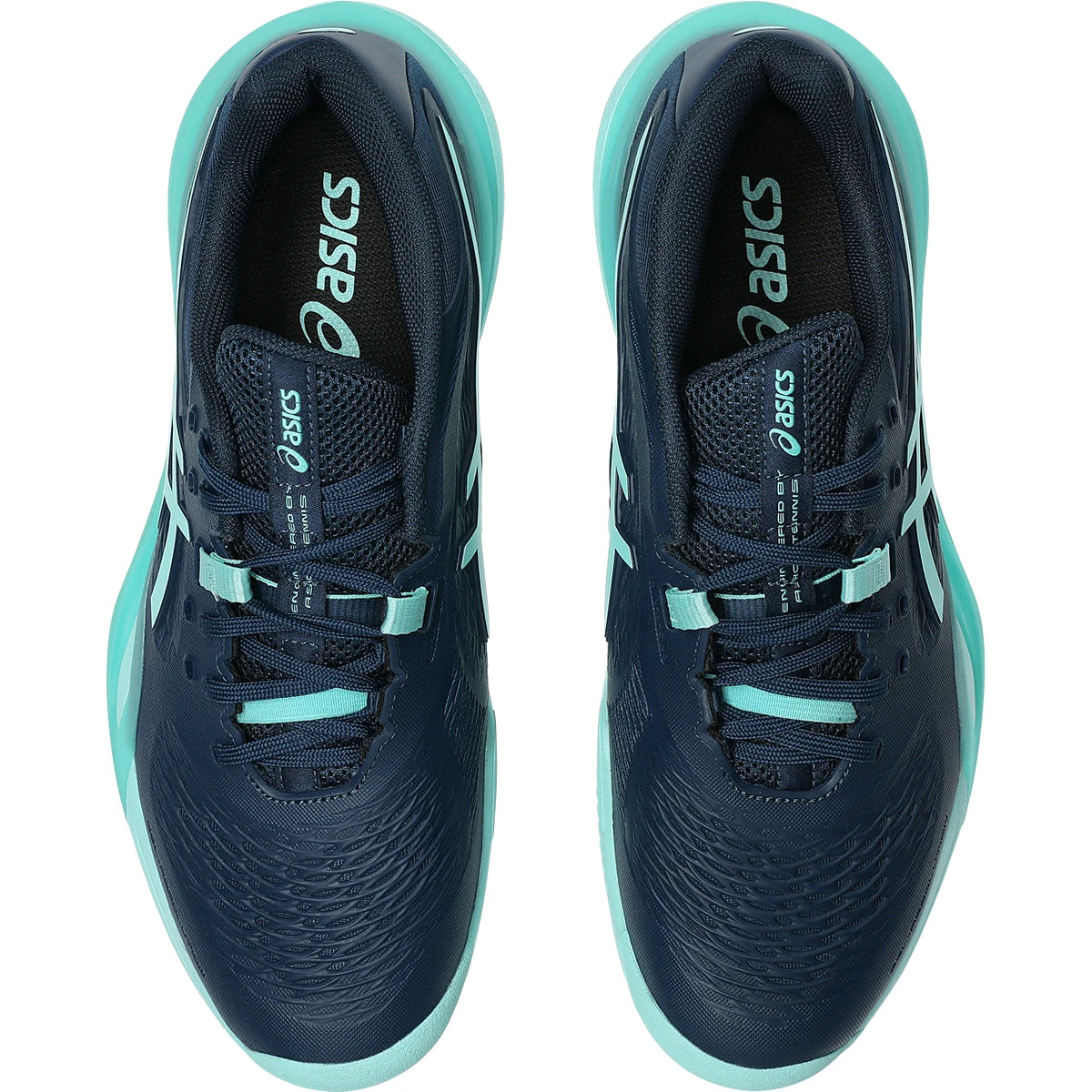 ASICS GEL RESOLUTION X TENNISSCHUHE AUF ROTSCHUTTBODEN