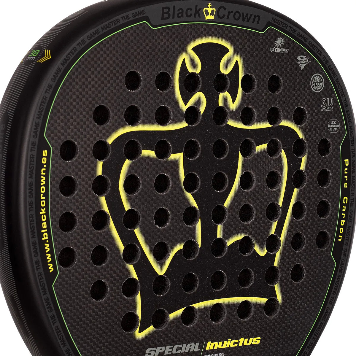 RAQUETTE DE PADEL BLACK CROWN SPECIAL INVICTUS