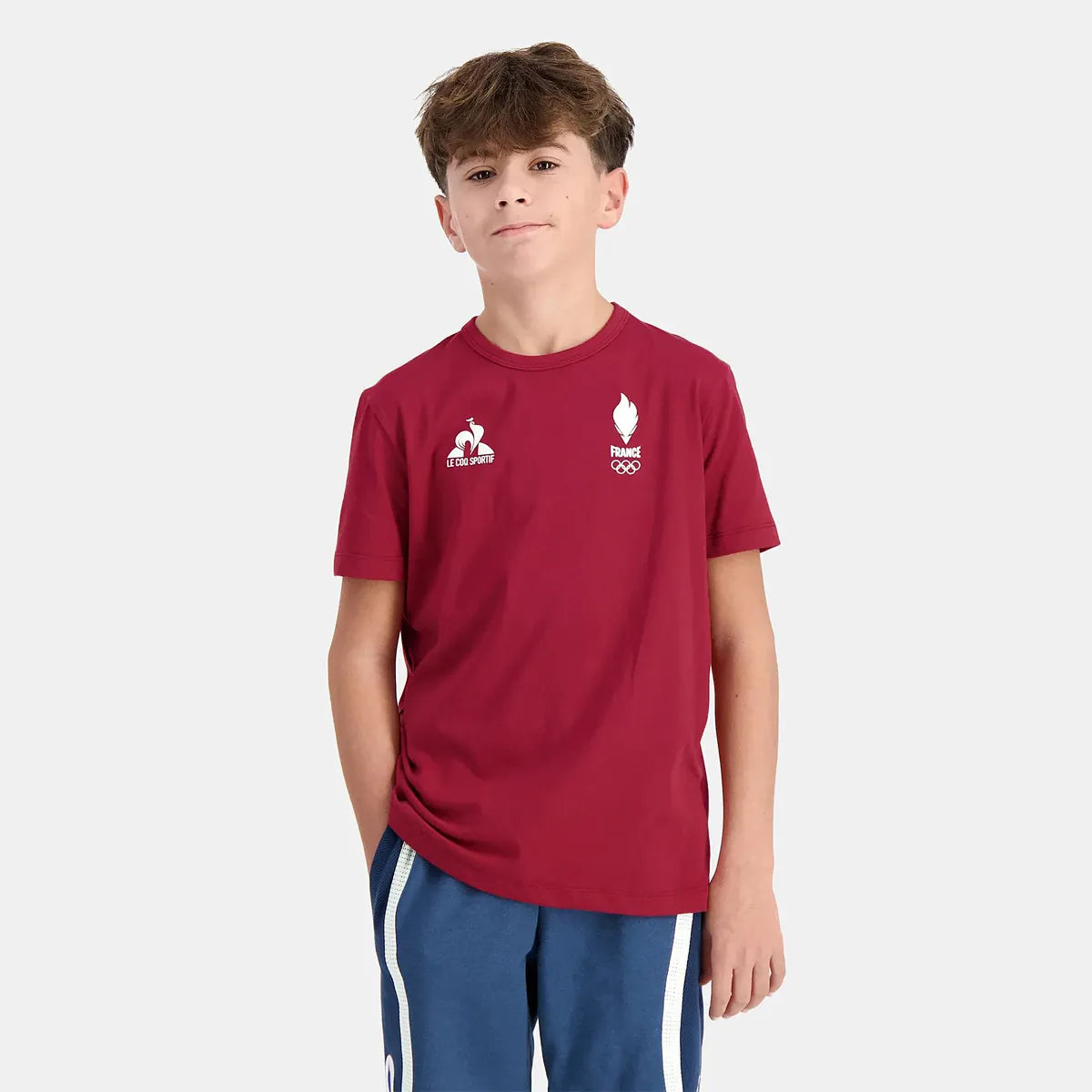 T-SHIRT LE COQ SPORTIF JUNIOR FRANKREICH OLYMPISCHES DORF