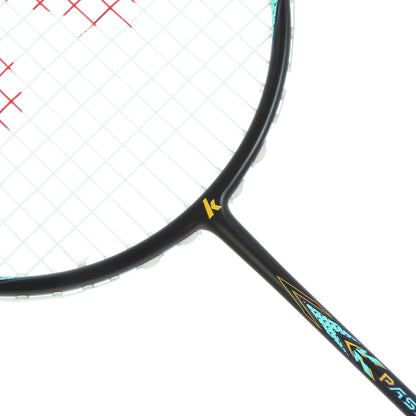 BADMINTONSCHLÄGER KAWASAKI PASSION P38 BLACK (BESAITET)