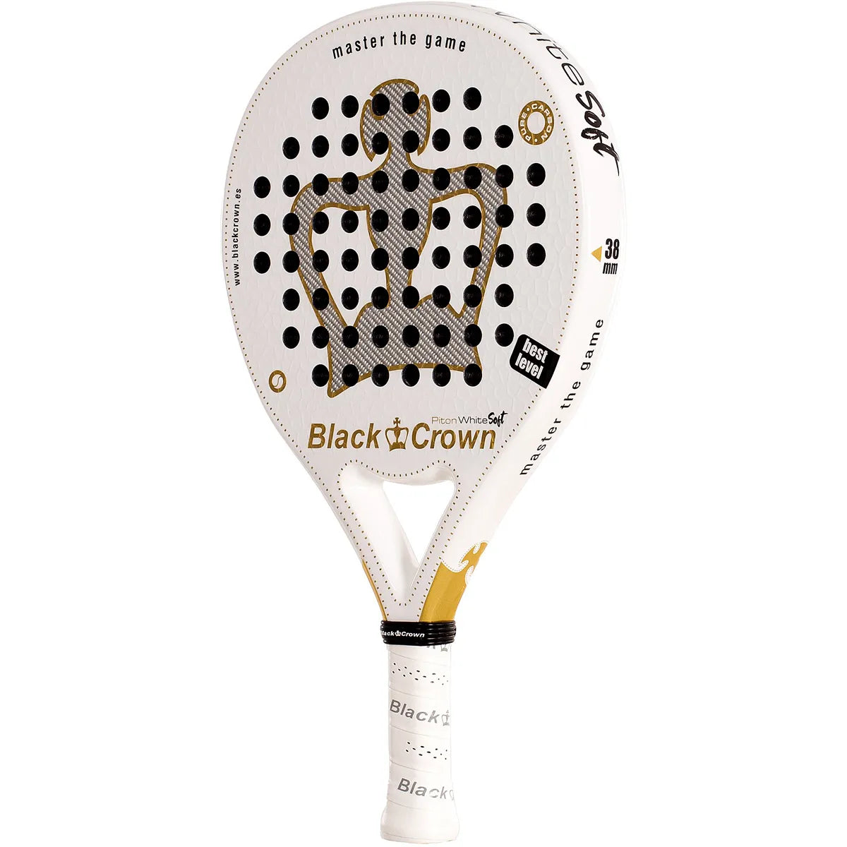 BLACK CROWN PITON WHITE SOFT PADEL RACKET