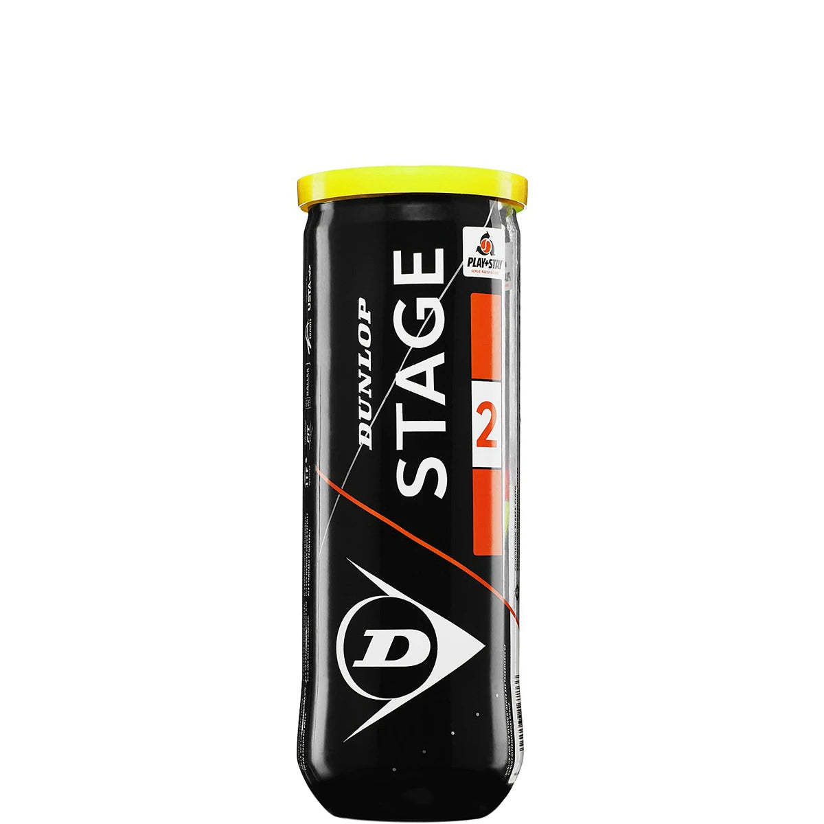 TUBE DE 3 BALLES DUNLOP MINI TENNIS STAGE 2