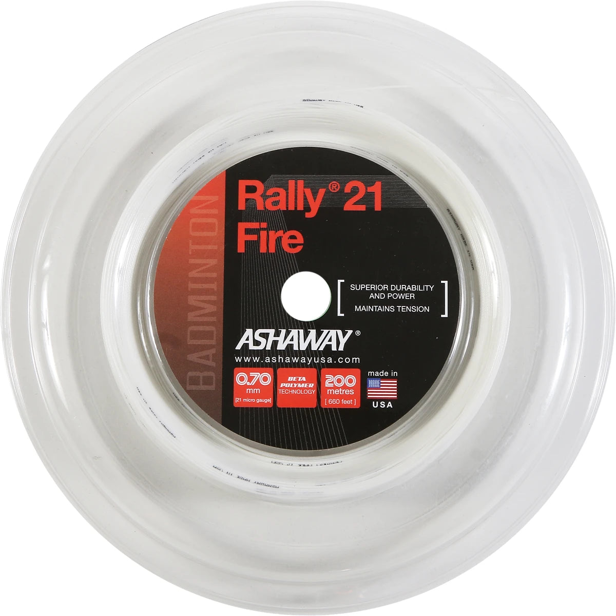 BOBINE BADMINTON ASHAWAY RALLY 21 FIRE (200 METRES)