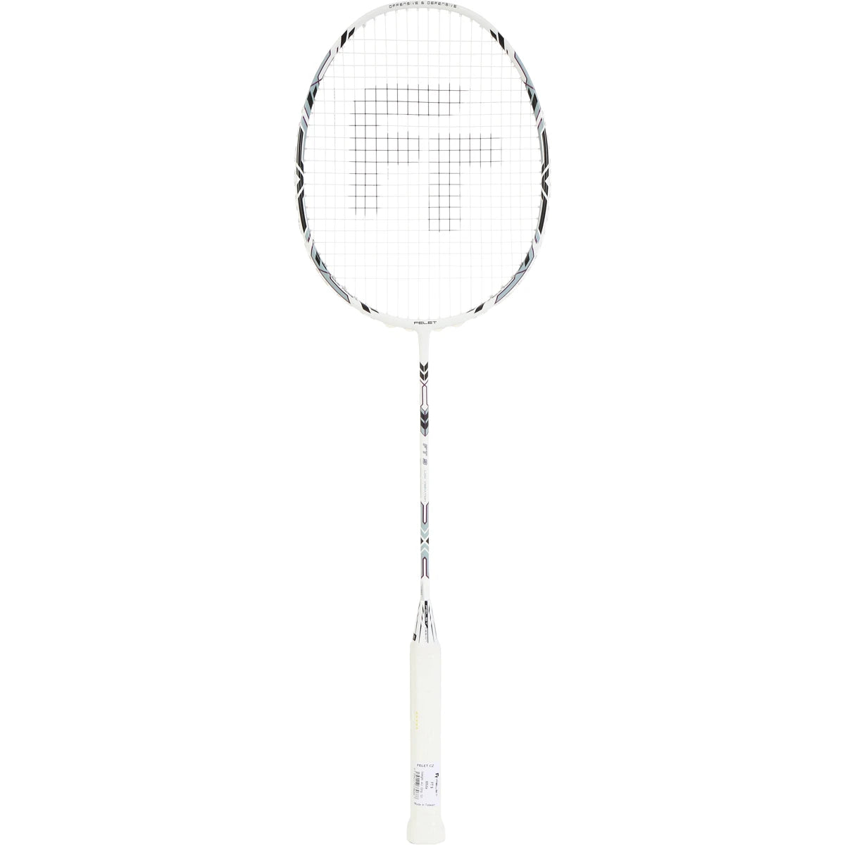 RAQUETTE DE BADMINTON FELET FT 9 WHITE (CORDEE)