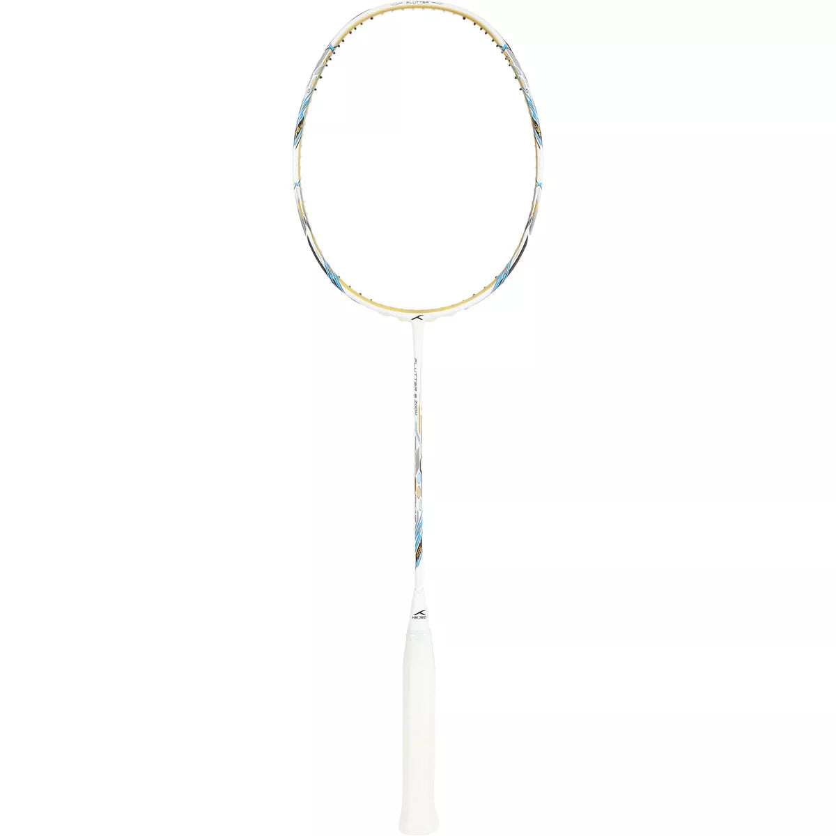 RAQUETTE DE BADMINTON HUNDRED FLUTTER S ZOOM WHITE-GOLD