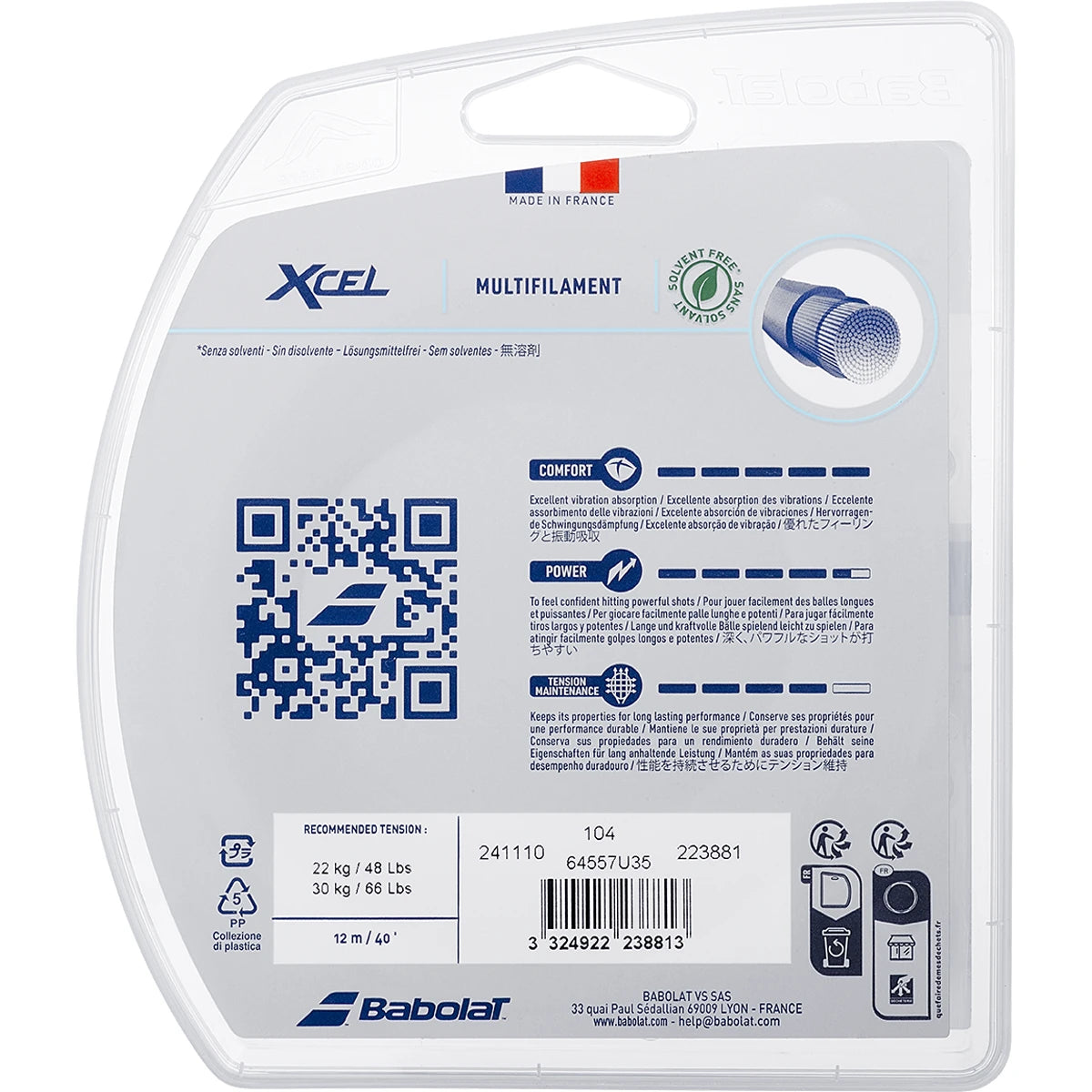 CORDAGE BABOLAT XCEL (12 METRES)