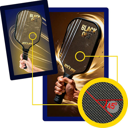 PRO'S PRO BLACKOUT PICKLEBALL-SCHLÄGER