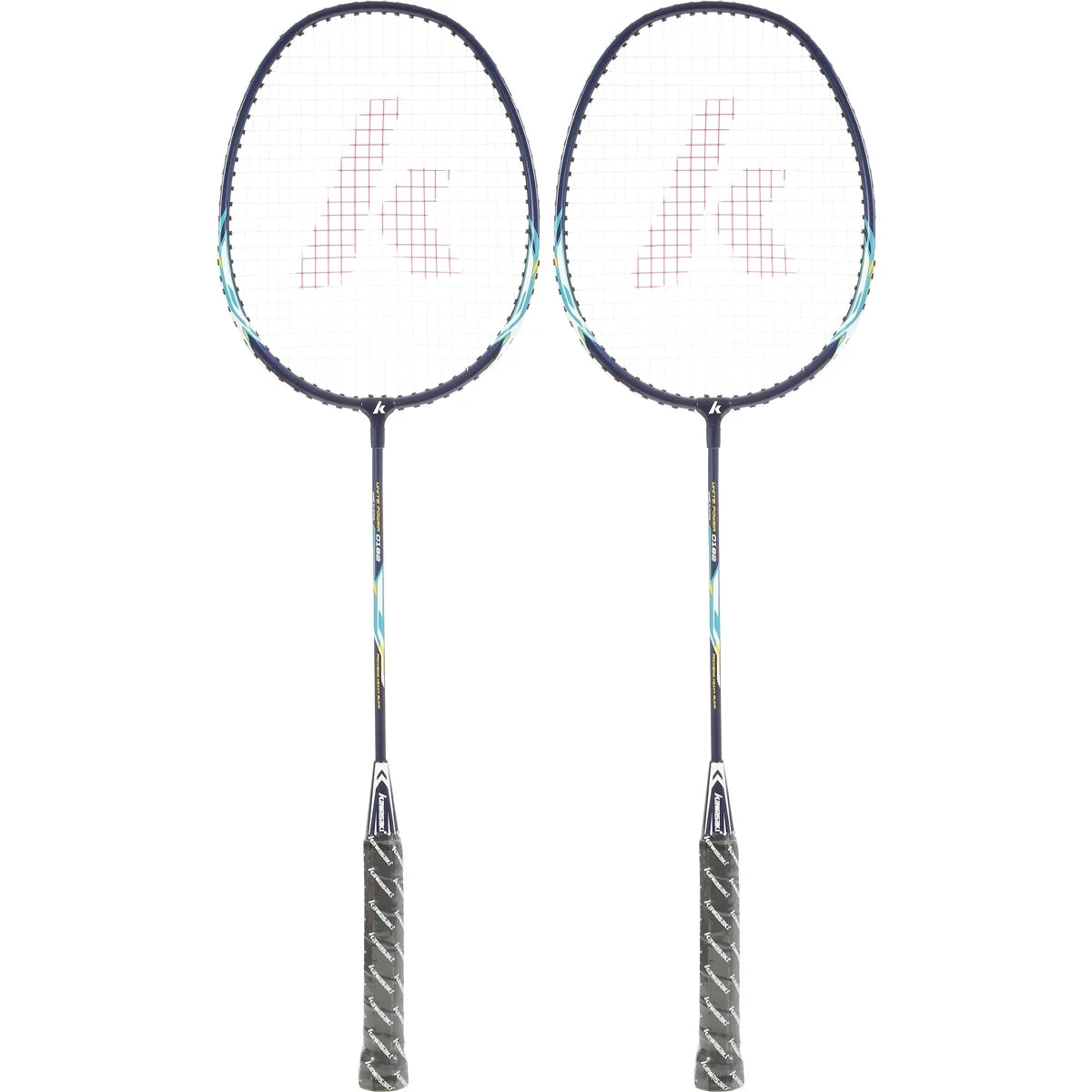 LOT DE 2 RAQUETTES DE BADMINTON KAWASAKI UP-0182 BLUE (CORDEE)