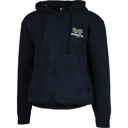 UNISEX TENNISPRO SWEATSHIRT MIT KAPUZE UND VOLLEM REISSVERSCHLUSS