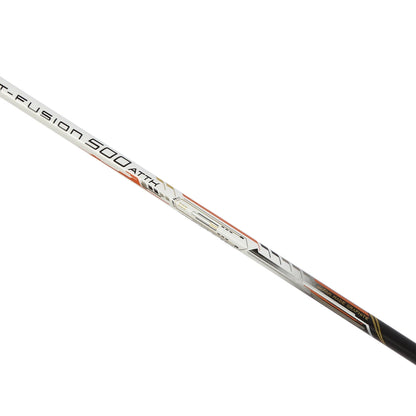 BADMINTONSCHLÄGER HUNDRED T-FUSION 500 ATTK 4U (UNBESAITET)