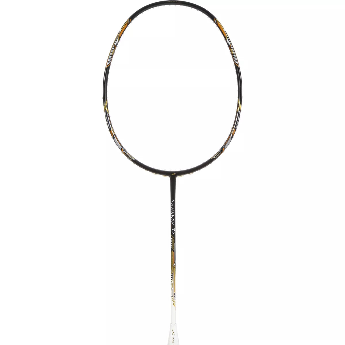 HUNDRED NUCLEAR 72 BLACK-WHITE-GOLD BADMINTON RACKET