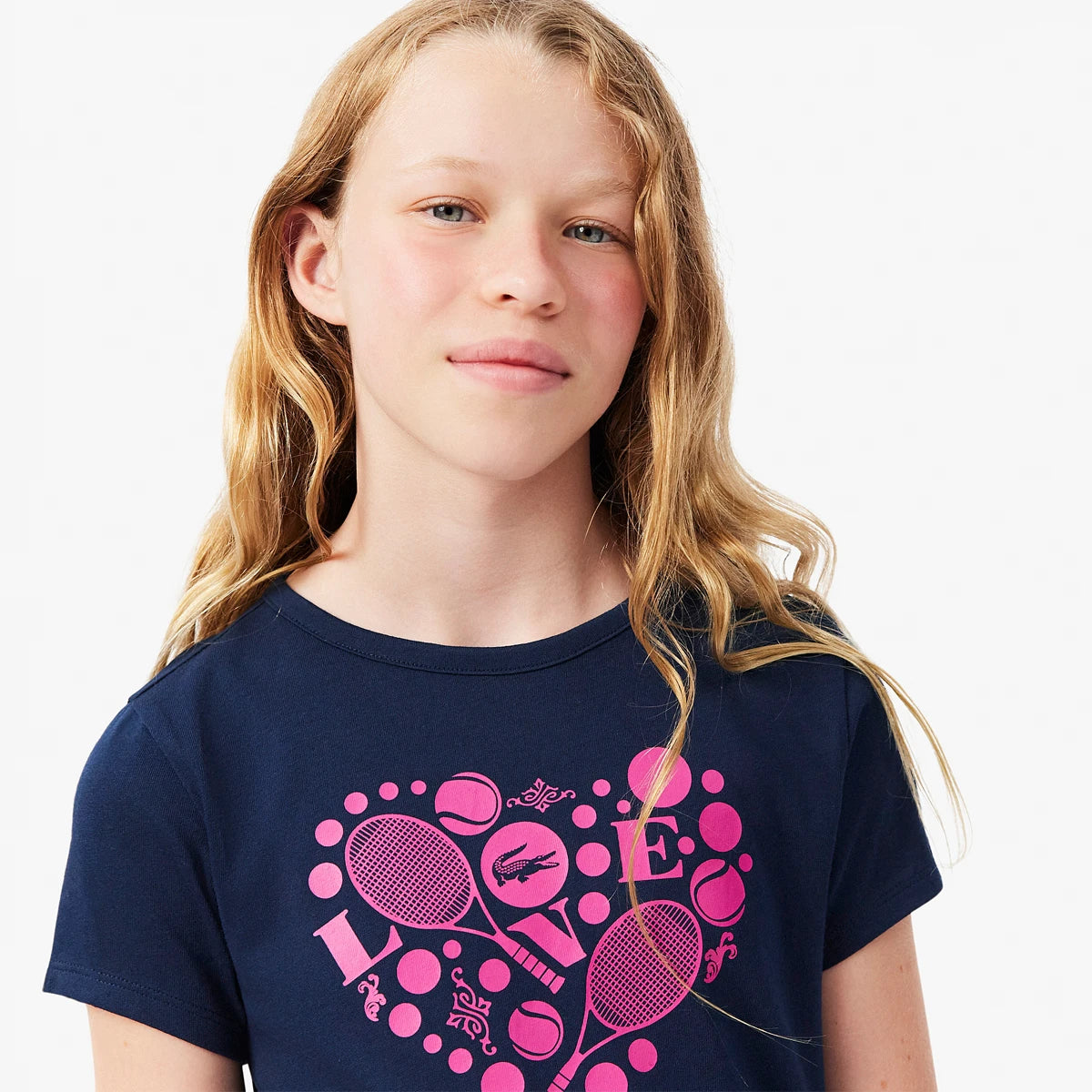 T-SHIRT LACOSTE JUNIOR FILLE CORE PERFOMANCE GRAPHIC