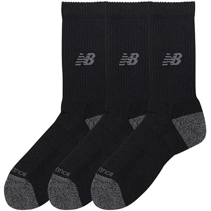 3 PAIRS OF NEW BALANCE ACTIVE CREW SOCKS (MID)