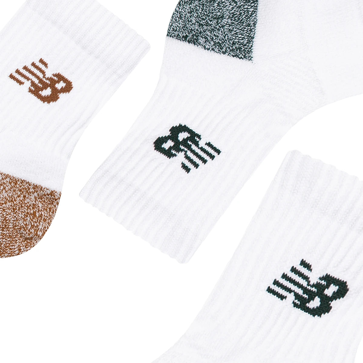 3 PAIRS OF NEW BALANCE ACTIVE CREW SOCKS (ANKLE)