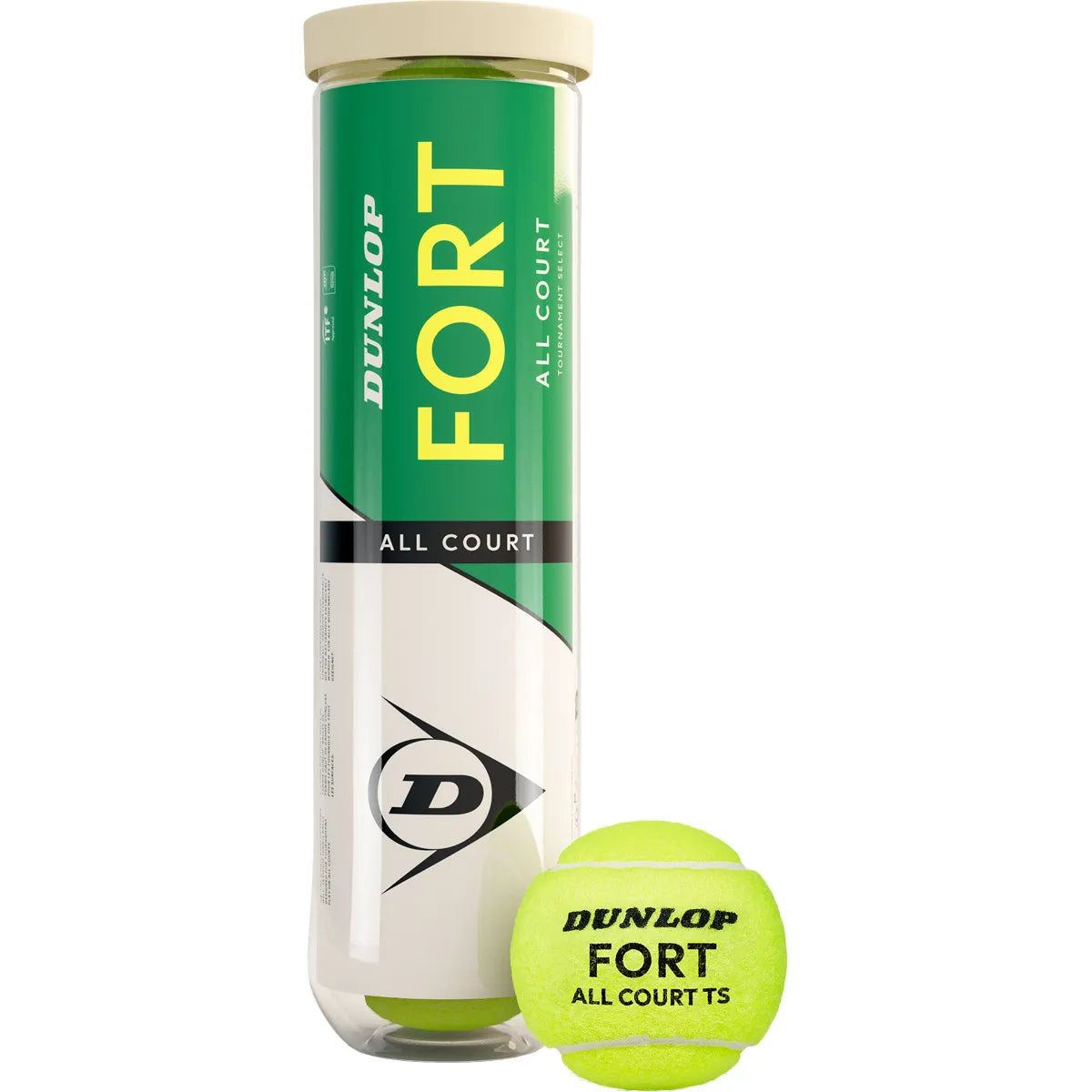 ROHR MIT 4 DUNLOP FORT TOURNAMENT SELECT BÄLLEN