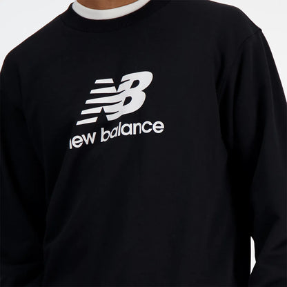 NEW BALANCE ESSENTIALS SWEATSHIRT AUS FRENCH TERRY MIT LOGO-RUNDHALSAUSSCHNITT