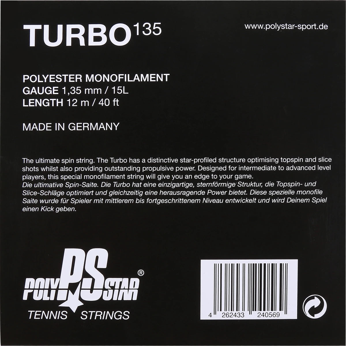 CORDAGE POLYSTAR TURBO (12 METRES)