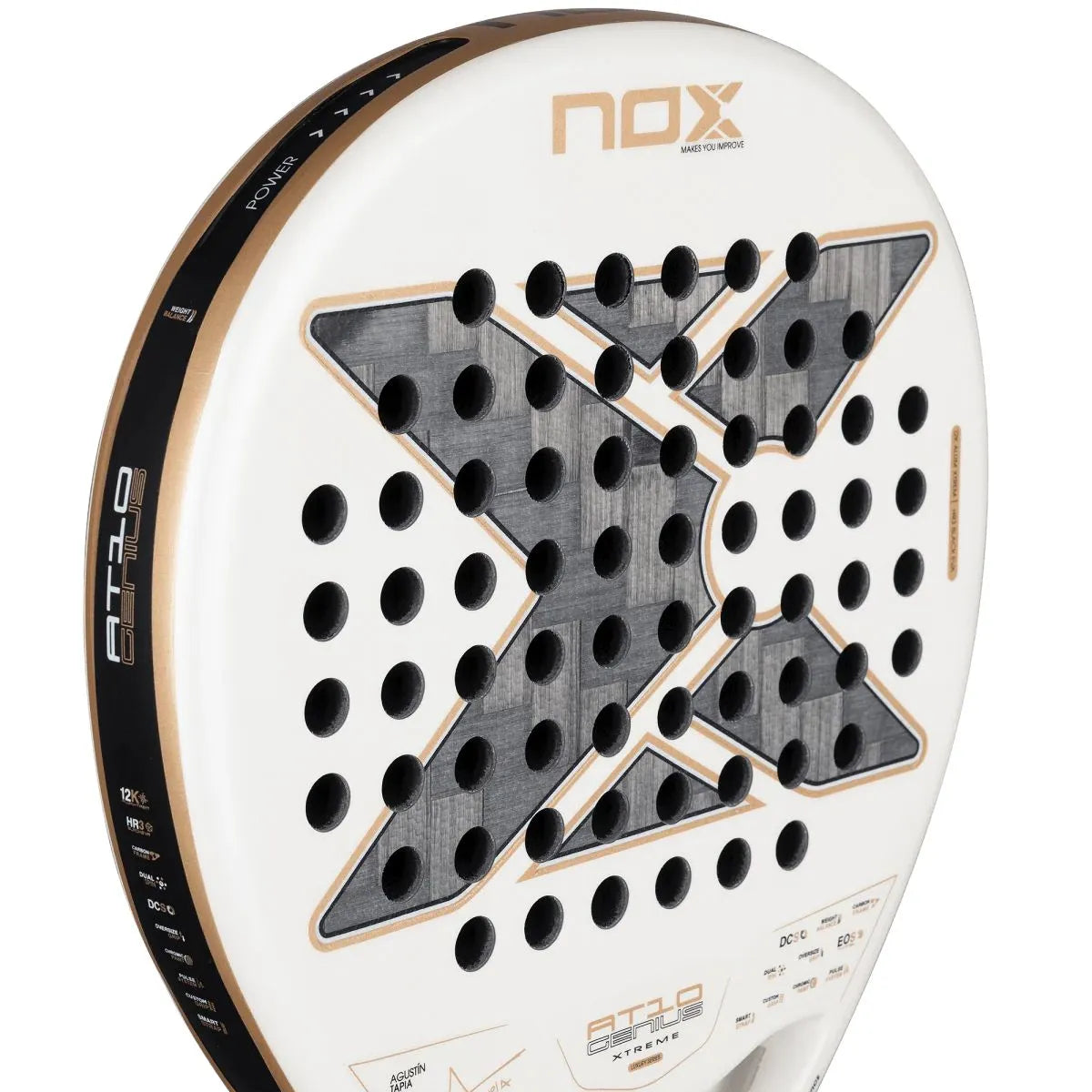 PADEL RACKET NOX AT10 GENIUS 12K ALUM XTREME BY AGUSTIN TAPIA 2026
