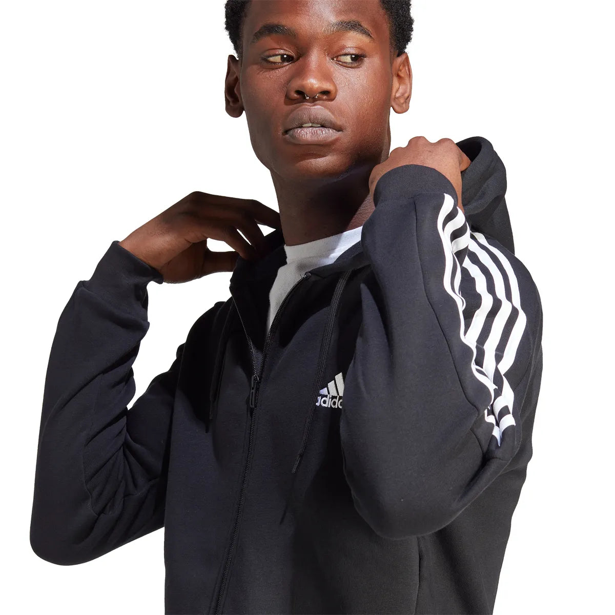 VESTE ADIDAS 3 BANDES FULL ZIP