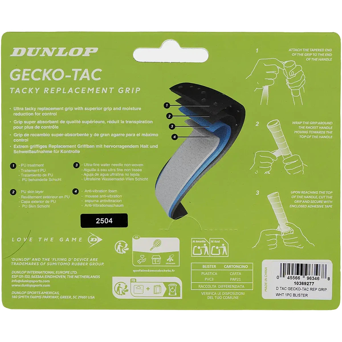 DUNLOP GECKO TAC GRIP