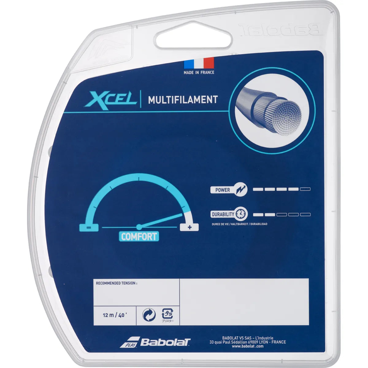 CORDAGE BABOLAT XCEL (12 METRES)