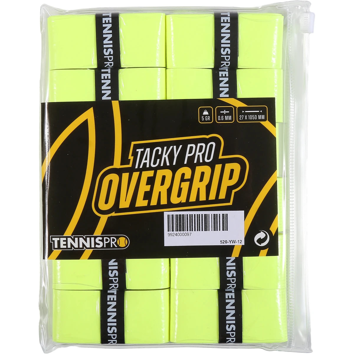 TENNISPRO TACKY PRO 2.0 OVERGRIPS x12