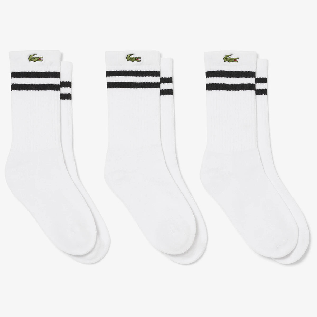 3 PAIRS OF LACOSTE JUNIOR CORE PERFORMANCE SOCKS