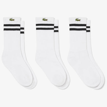 3 PAIRS OF LACOSTE JUNIOR CORE PERFORMANCE SOCKS