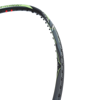 BADMINTONSCHLÄGER KAWASAKI SUPER LIGHT L6 SCHWARZ GRÜN (OHNE BESAITUNG)