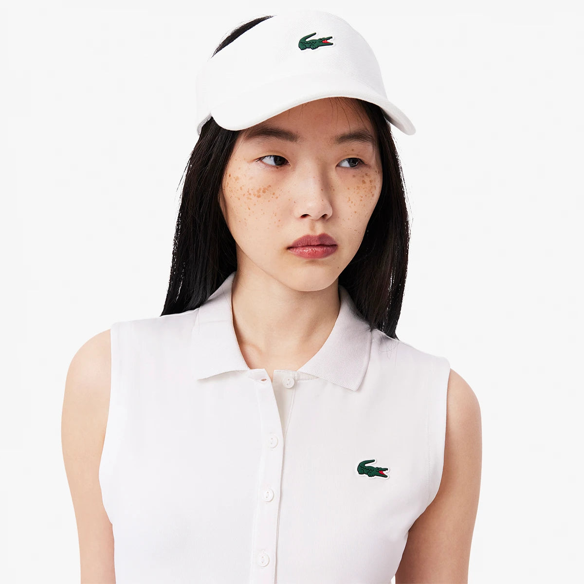 POLO LACOSTE FEMME CORE PERFORMANCE SANS MANCHES