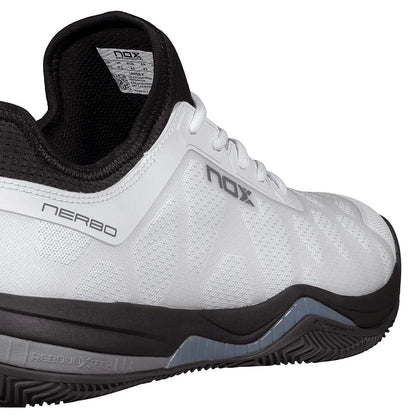 CHAUSSURES NOX PADEL NERBO WHITE/RAVEN