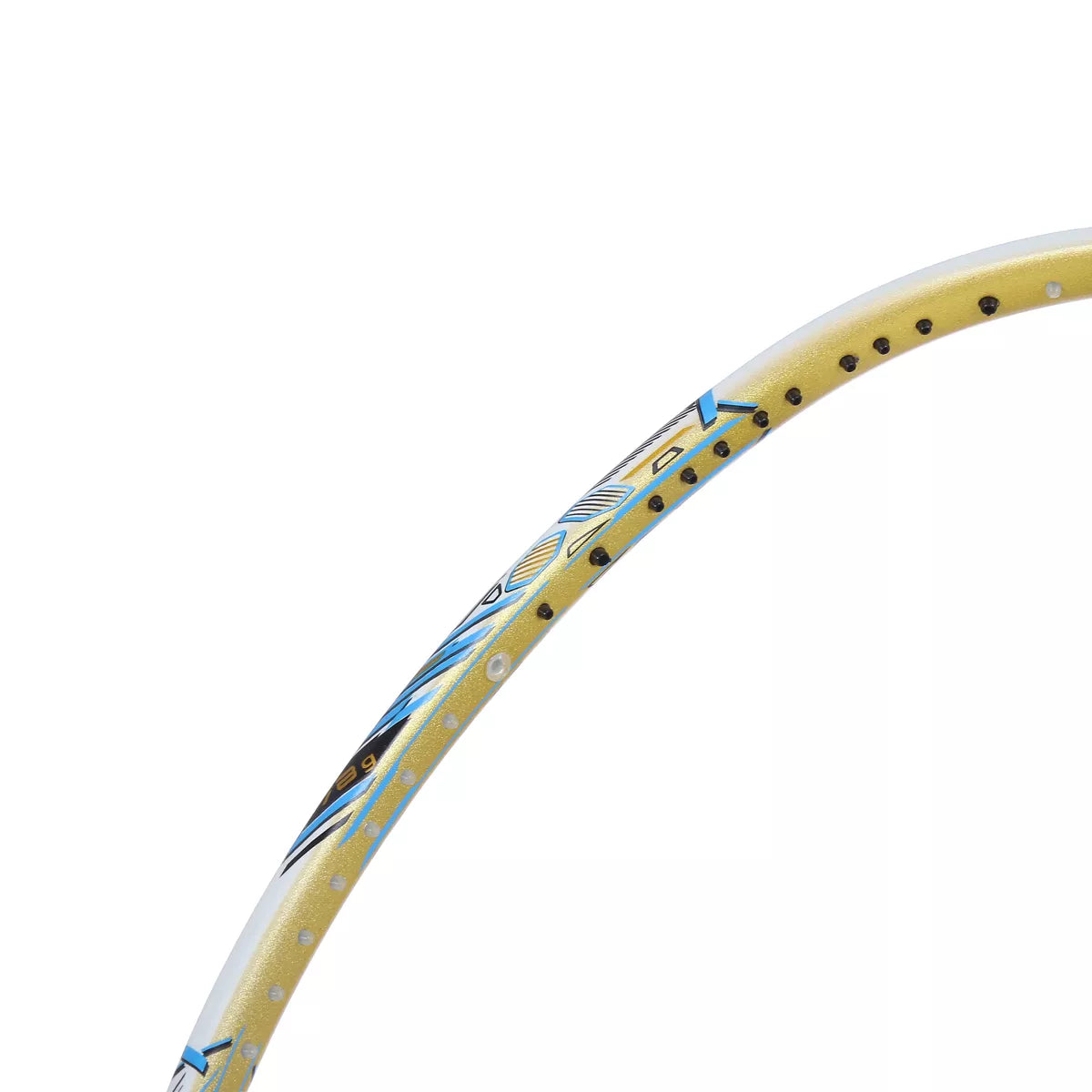 RAQUETTE DE BADMINTON HUNDRED FLUTTER S ZOOM WHITE-GOLD