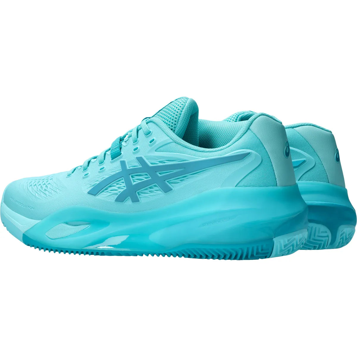 ASICS GEL RESOLUTION X TENNISSCHUHE AUF ROTSCHUTTBODEN
