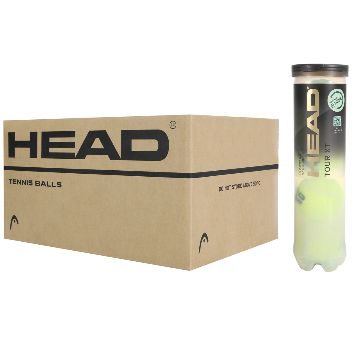 KARTON MIT 18 RÖHREN À 4 HEAD TOUR XT BÄLLE