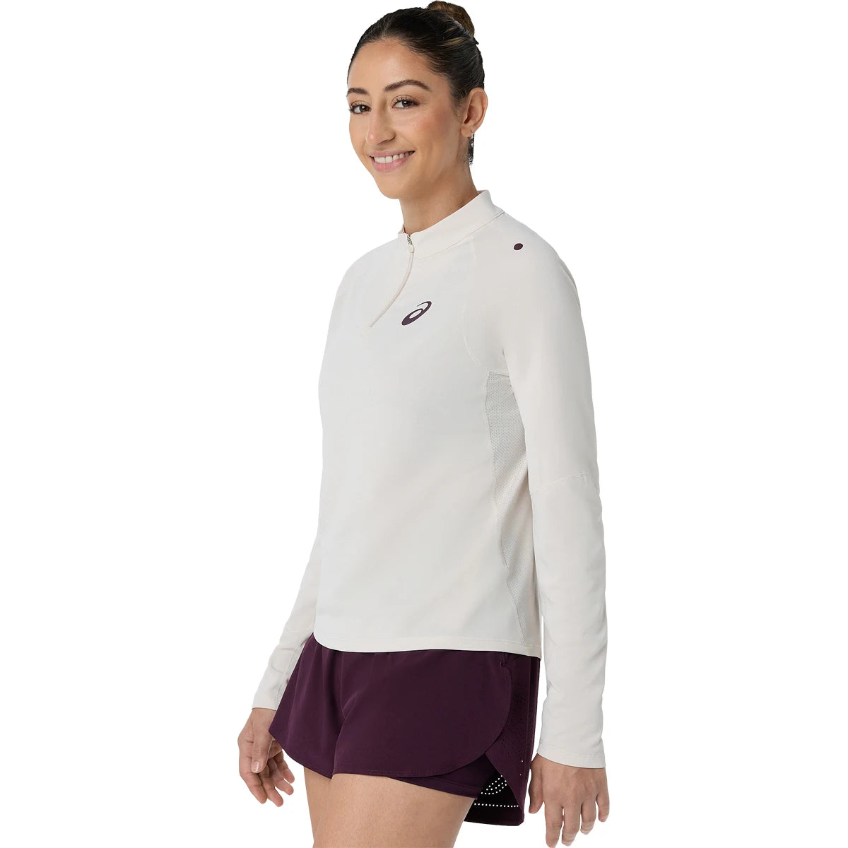 T-SHIRT ASICS FEMME MATCH 1/2 ZIP