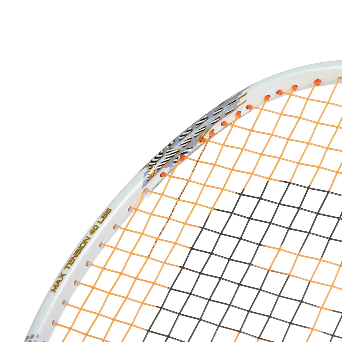 RAQUETTE DE BADMINTON FELET SPORT FORCE WHITE-GOLD (CORDEE)