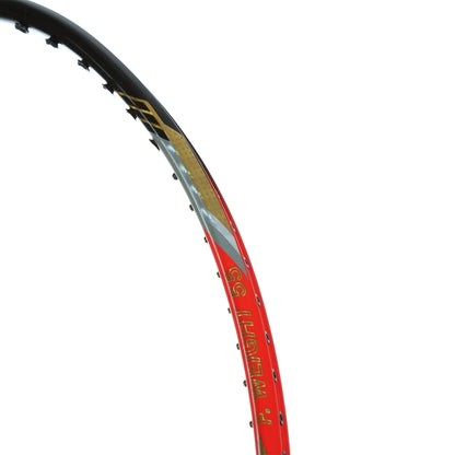 BADMINTONSCHLÄGER APACS FEATHER WT 55 8U SCHWARZ/ROT (OHNE BESAITUNG)
