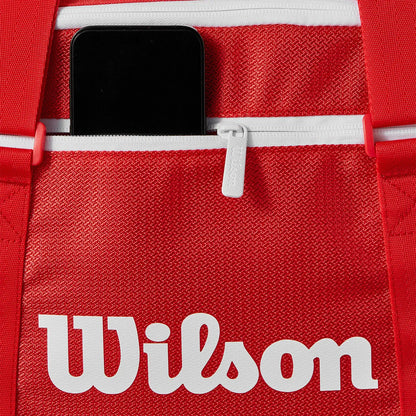 KLEINE DUFFLE-TASCHE WILSON SUPER TOUR ROT