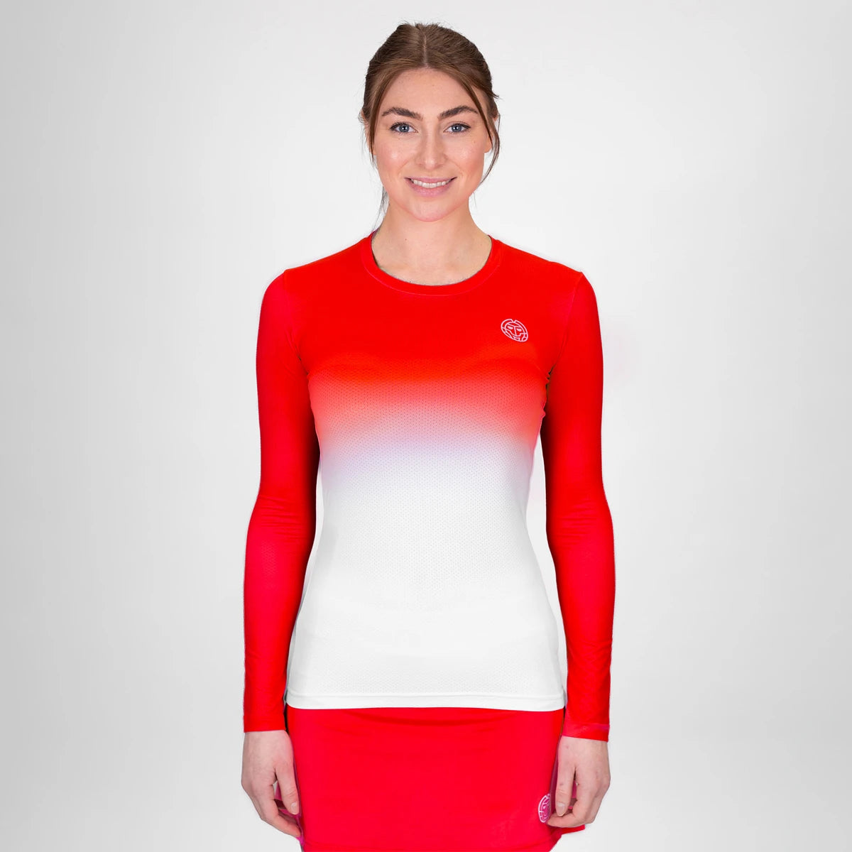 T-SHIRT BIDI BADU FEMME CREW GRADIANT MANCHES LONGUES