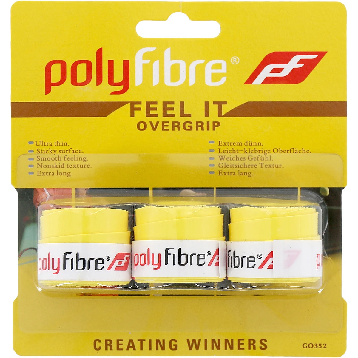 POLYFIBRE FEEL IT OVERGRIPS x3